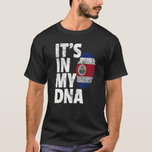 It's In My Dna Costa Rica Flag   Country Souvenir T-Shirt