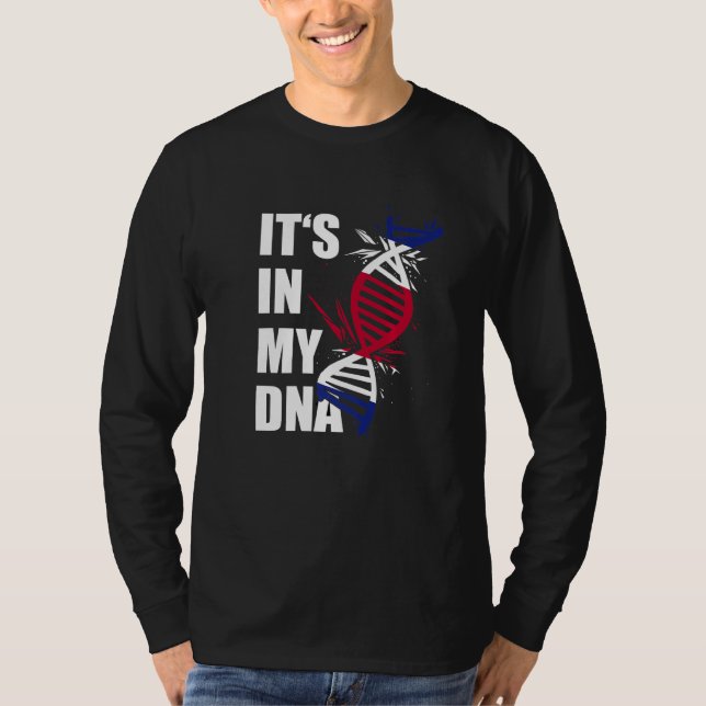 It's In My DNA Costa Rican Roots Costa Rica Pride  T-Shirt (Front)