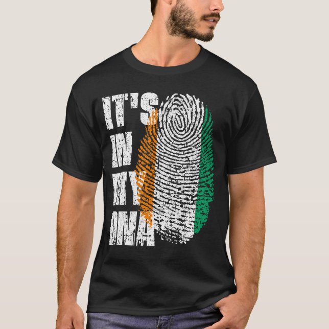 IT'S IN MY DNA Côte D'ivoire Flag Boy Girl Gift T-Shirt (Front)