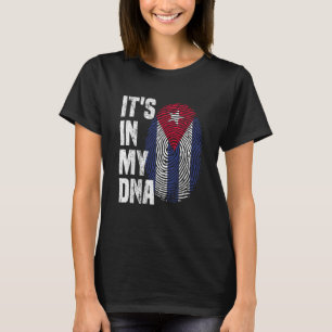 IT'S IN MY DNA Cuba Flag Cuban Pride Heritage nati T-Shirt