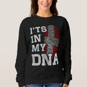 It's In My DNA Danish Fingerprint Proud Denmark Fl Sweatshirt