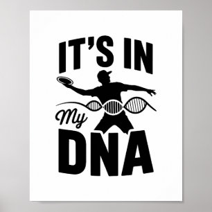 It's in My Dna Disc Golf Poster