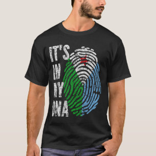 IT'S IN MY DNA Djibouti Flag Men Women Kids T-Shirt