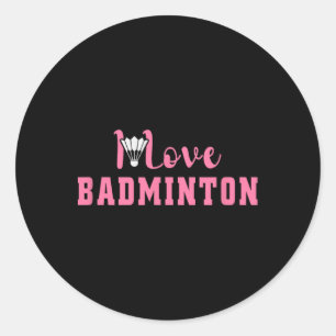 It's In My Dna Dminton Shuttle Racket Dminton Play Classic Round Sticker