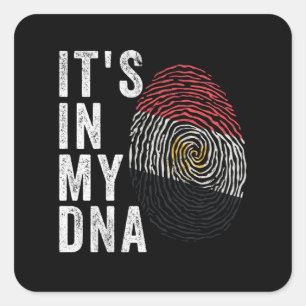 It's In My DNA - Egypt Flag Square Sticker
