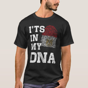 It's In My DNA Egyptian Fingerprint Proud Egypt Fl T-Shirt