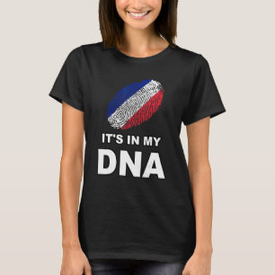 It's In My Dna Fingerprint France French Country F T-Shirt