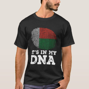 It's In My Dna Fingerprint Madagascar Flag Patriot T-Shirt