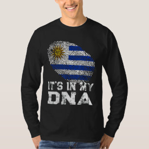 It's In My Dna Fingerprint Uruguay Flag T-Shirt