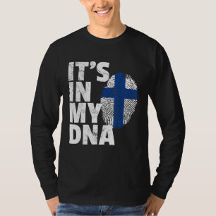 Its In My Dna Finland Flag Pride National Country  T-Shirt