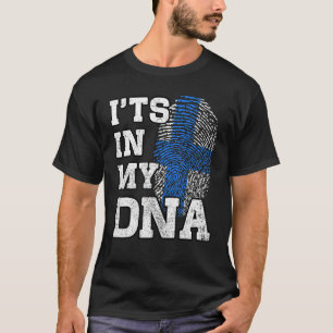 It's In My DNA Finn Fingerprint Proud Finland Flag T-Shirt