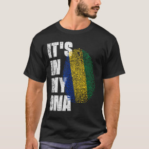 IT'S IN MY DNA Gabon Flag T-Shirt