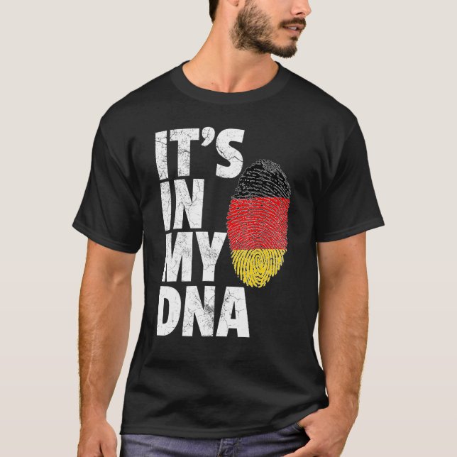 It's In My Dna German Germany Flag   Men Women T-Shirt (Front)