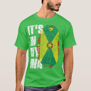 ITS IN MY DNA Grenada Flag Boy Girl Gift T-Shirt