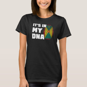 It's In My DNA Grenada Flag Fingerprint Men Women T-Shirt