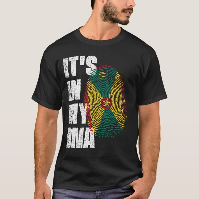 IT'S IN MY DNA Grenada Flag T-Shirt (Front)
