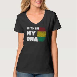 It's In My DNA Guinea Flag Fingerprint Men Women T-Shirt
