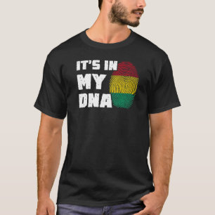 It's In My DNA Guinea Flag Fingerprint Men Women T-Shirt