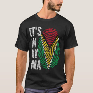 IT'S IN MY DNA Guyana Flag Men Women Kids T-Shirt