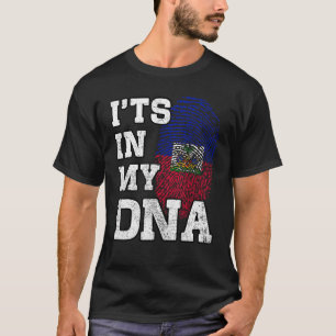 It's In My DNA Haitian Fingerprint Proud Haiti Fla T-Shirt