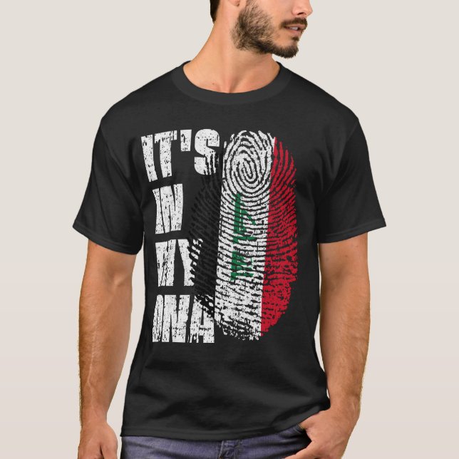 IT'S IN MY DNA Iraq Flag Boy Girl Gift T-Shirt (Front)