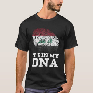 Its In My Dna Iraqi Heritage Persian Flag Of Iraq T-Shirt