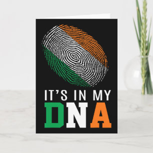 It's In My Dna Ireland Irish Flag Gifts Men Women  Card