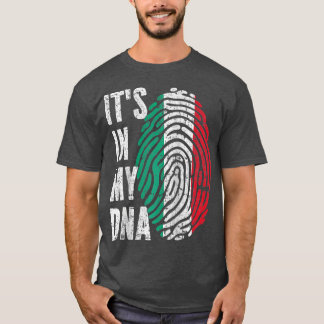 IT'S IN MY DNA Italy Flag Italian Raglan Baseball  T-Shirt