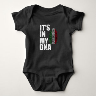 It's In My DNA Italy Italian Flag Baby Bodysuit
