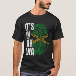 It'S In My Dna Jamaican Flag Jamaica Boy Girl Gift T-Shirt