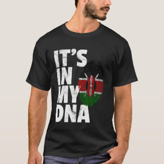 IT'S IN MY DNA Kenyan Kenya Flag Pride National Co T-Shirt