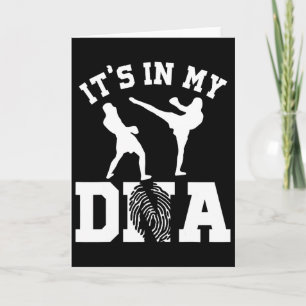 It's In My Dna Kickboxing Gifts Card