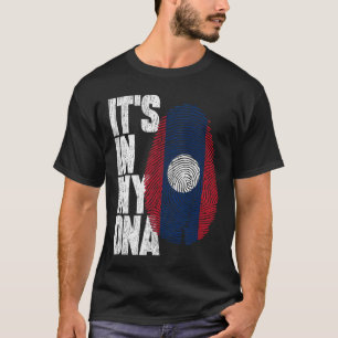 It's In My DNA Lao Shirt Proud Gift Laos Flag