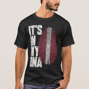 It's In My DNA Latvian Shirt Proud Hispanic Gift