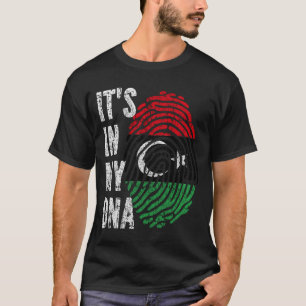 IT'S IN MY DNA Libya Flag Men Women Kids T-Shirt