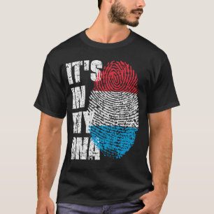 IT'S IN MY DNA Luxembourg Flag Boy Girl Gift T-Shirt