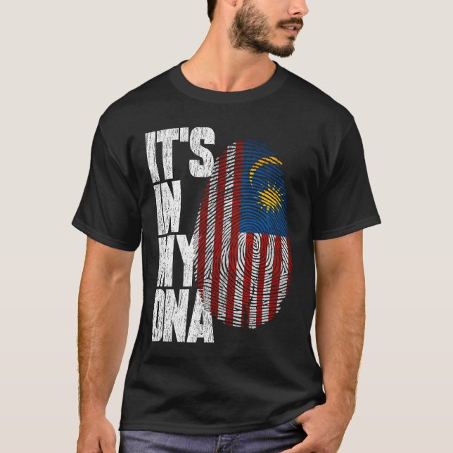 It's In My DNA Malaysian Shirt Proud Gift Malaysia (Front)