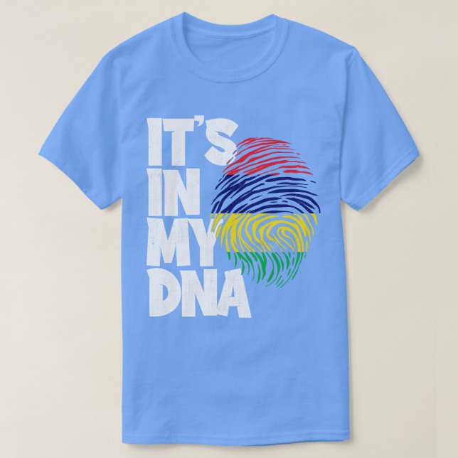 ITS IN MY DNA Mauritius Flag Men Women Kids 1 T-Shirt (Design Front)