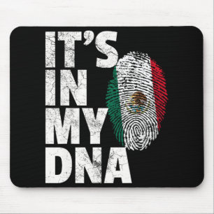 It's In My Dna Mexican Mexico Flag Cinco De Mayo S Mouse Pad