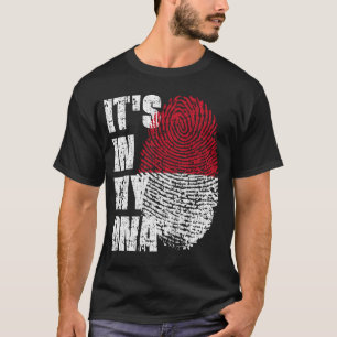IT'S IN MY DNA Monaco Flag Boy Girl Gift T-Shirt