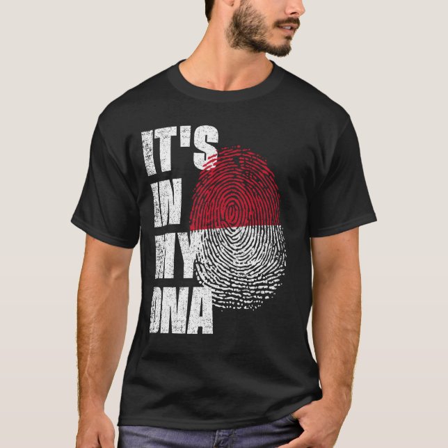 IT'S IN MY DNA Monaco Flag T-Shirt (Front)