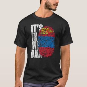 It's In My Dna Mongolia Graphic For Men Women Mong T-Shirt