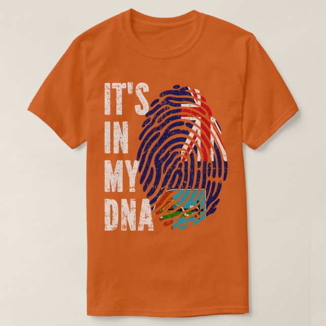 ITS IN MY DNA Montserrat Flag Men Women Kids T-Shirt (Design Front)