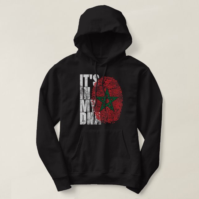 It's In My DNA Moroccan African Gifts Moorish Moro Hoodie (Design Front)