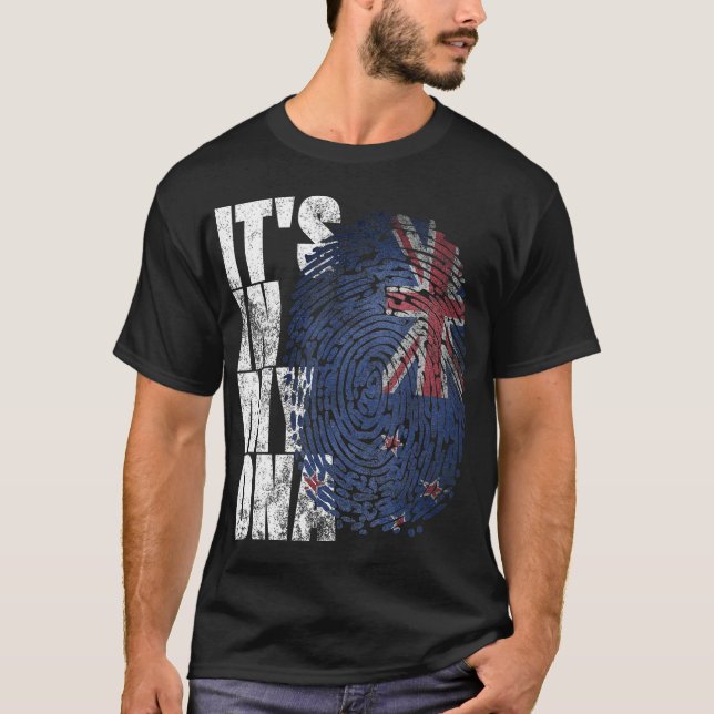 Its In My DNA New Zealand Maori Kiwi Gifts Haka T-Shirt (Front)