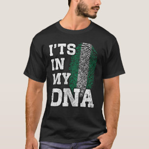 It's In My DNA Nigerian Fingerprint Proud Nigeria  T-Shirt