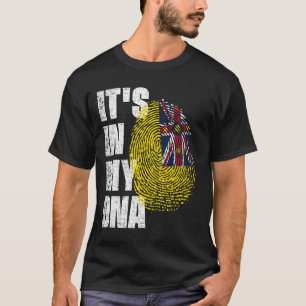 IT'S IN MY DNA Niue Flag T-Shirt