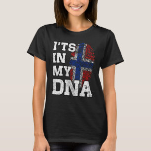 It's In My DNA Norwegian Fingerprint Proud Norway  T-Shirt