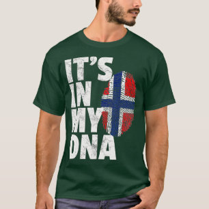 ITS IN MY DNA Norwegian Norway Flag Pride Men T-Shirt