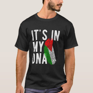It's In My DNA Palestine Heritage Fingerprint Iden T-Shirt